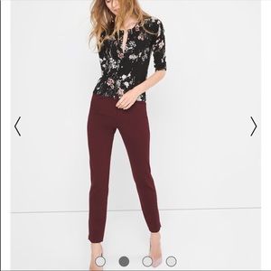WHBM Ponte Slim Ankle Pants